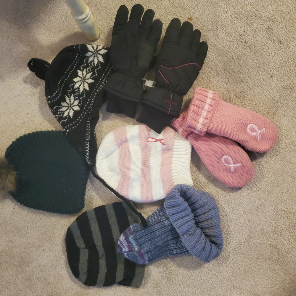 Toque hats and mittens collection